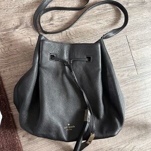Kate Spade Black Pebbled Leather Shoulder Bag